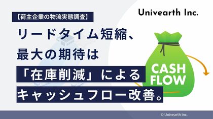 【荷主企業の物流実態調査】リードタイム短縮、最大の期待は「在庫削減」によるキャッシュフロー改善。45%が回答。守りから攻めへ、物流の安定が経営基盤を強化。