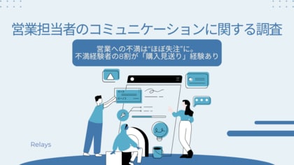 営業への不満は“ほぼ失注”に。不満経験者の8割が「購入見送り」経験あり。企業の売上機会を奪う「コミュニケーションの失敗」の実態が判明