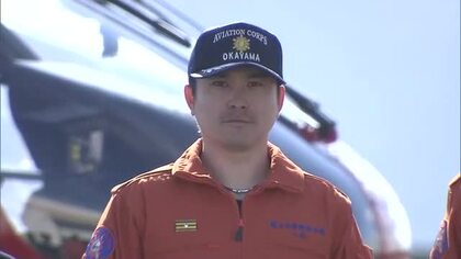 ＤｅＮＡ・佐野恵太選手が育った岡山市南区上空から山林火災現場を視察　市民に防火防災を呼びかけ【岡山】