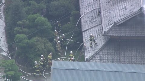 【速報】住宅街で火災 消火活動続く 岐阜・瑞穂市「資料館」近く