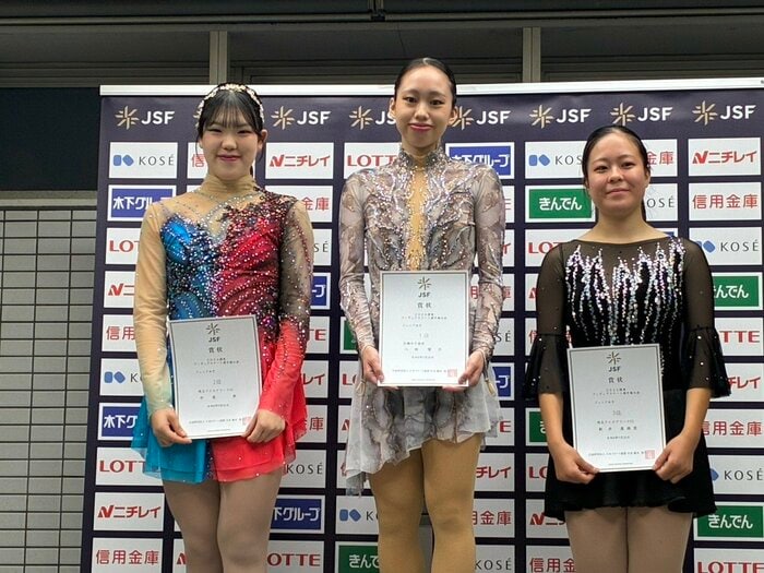 ジュニア女子表彰台（関東選手権）