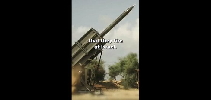 最近のハマスのロケット弾(イスラエル国防軍公式Xより)
