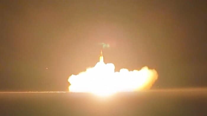 イランによるミサイル発射（3月20日）