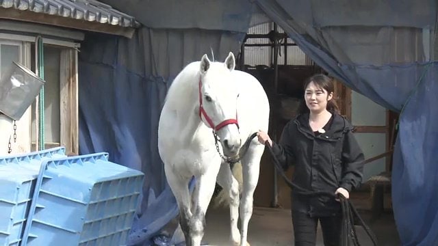 初陣を迎える上原彩乃さん(30)