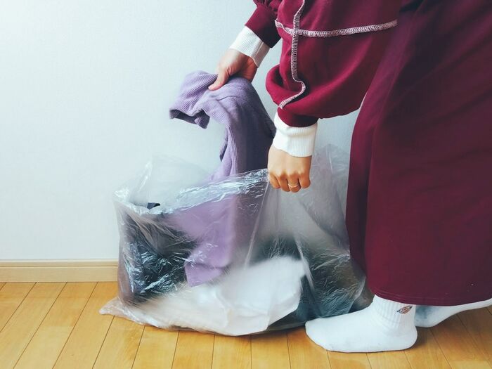 衣替えの前に必ず仕分けをします