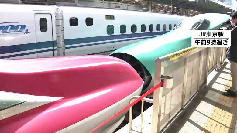新幹線の連結運転を8日ぶりに再開　走行中の東北新幹線「はやぶさ」と「こまち」で連結部分が外れるトラブル　JR東日本｜FNNプライムオンライン