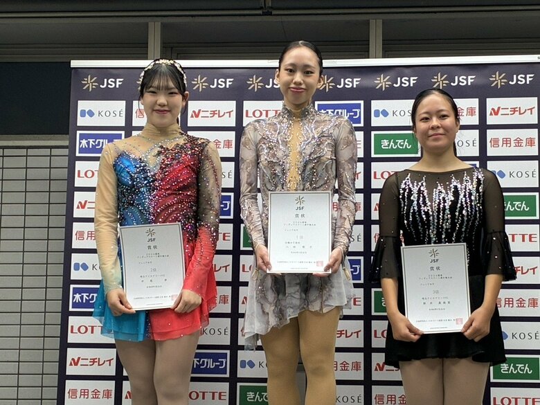 ジュニア女子表彰台（関東選手権）