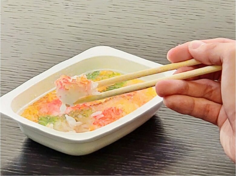 ちらし寿司の見た目と味に変えた白米（画像提供：明治大学宮下芳明教授）