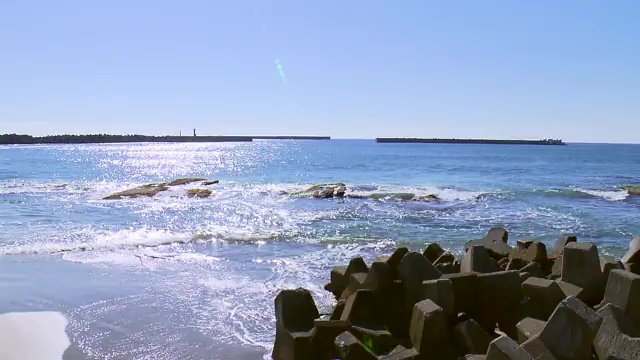 福島の美しい海　全長120キロにわたる雄大な海岸線