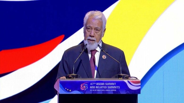 東ティモール加盟サイン後のグスマン首相スピーチ