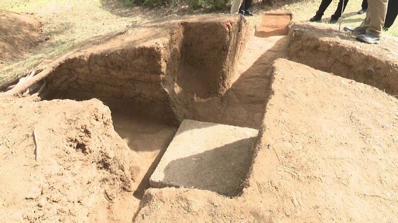 改葬された古墳群の発掘調査