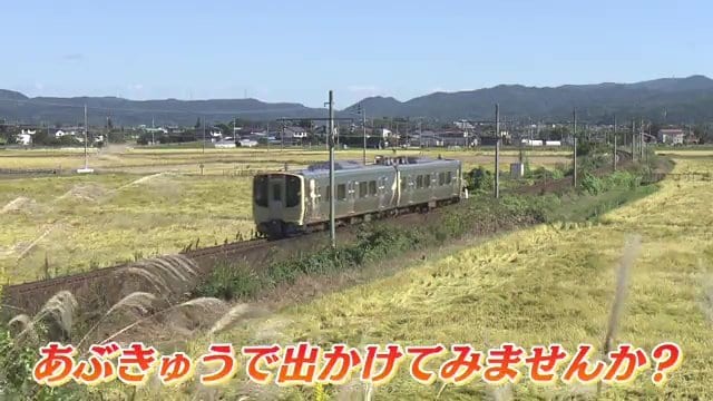田園風景を眺めながら