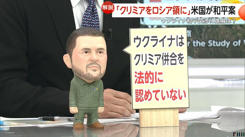「クリミア併合を法的には認めていない」と反論したゼレンスキー氏