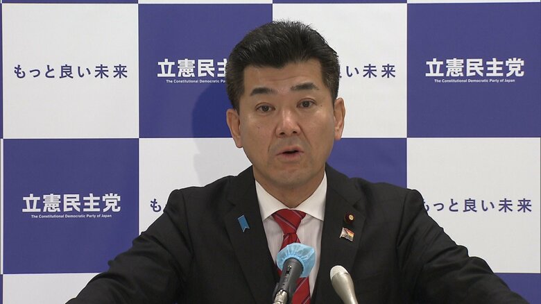 立憲･泉氏は、馬場氏を念頭に、「良馬場ではなく、主馬場であって」と注文をつけた。