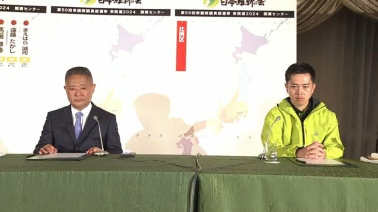維新も連立には消極的