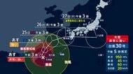 【台風情報】再び「非常に強い」台風30号、週明け九州上陸か　石垣島や宮古島などで猛烈な雨　冠水被害も