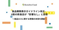 食品期限表示ガイドライン改正、6割の飲食店が「影響なし」と回答~食品ロスに関する現場の本音を調査~