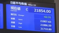 29日東京株式市場前場 62円31銭安の2万1854円00銭