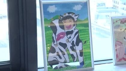 「牛乳」の絵画コンクール表彰式　県内の小学生312点応募　岩手県盛岡市