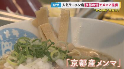 放置竹林から『自家製メンマ』人気ラーメン店が「京たけのこ」でイチから作る　みんながおいしい仕組み