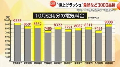 質素な生活より貧しい生活に変わりそう」10月“値上げラッシュ”食品など