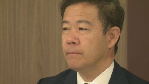 常任顧問解任後では初めて　田畑裕明議員が自民県連会合に出席　「選挙に悪影響を与えた」と陳謝