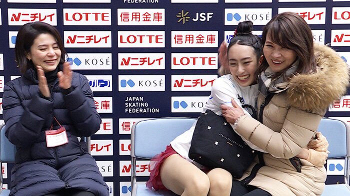 キスクラでは濱田コーチと喜び合った