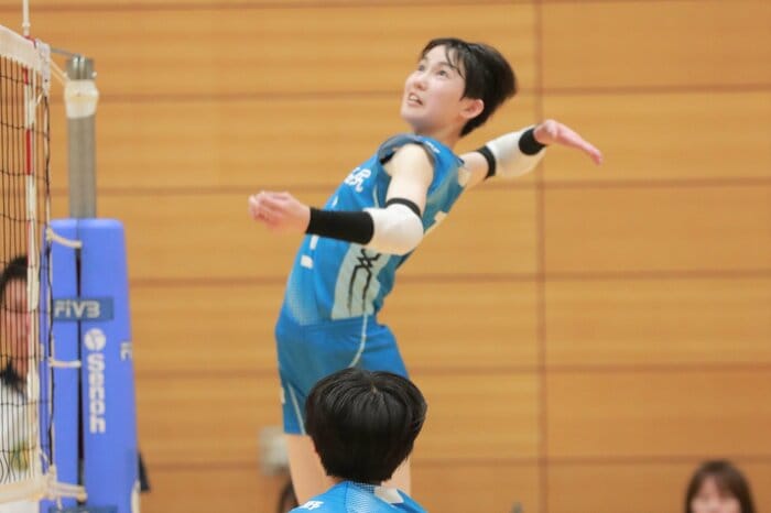 林琴奈と同じポジションの北村選手(写真提供:月刊バレーボール)