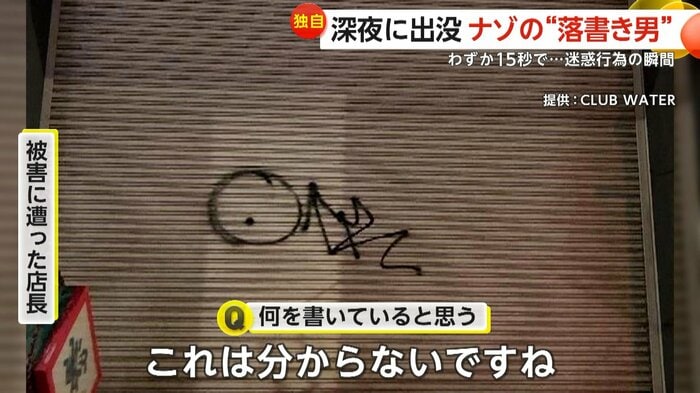 「これは分からないですね」と答えた被害に遭った店長(CLUB WATER)