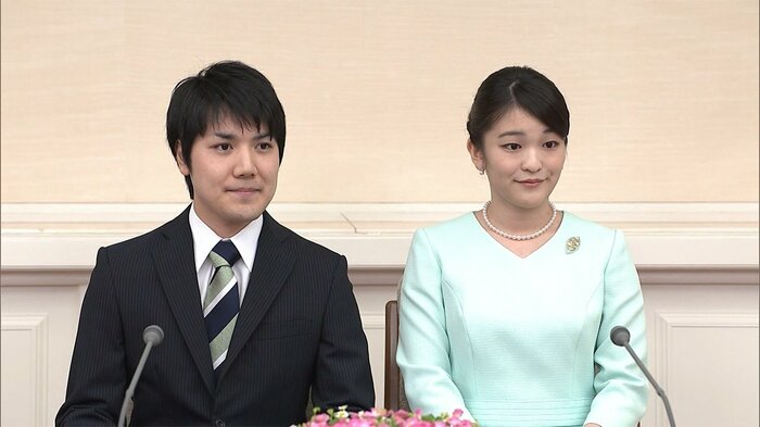 眞子さまと小室さんの婚約内定会見