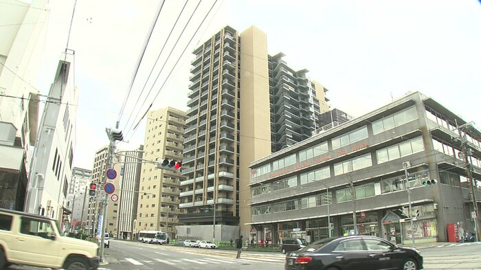 長崎市中心部はマンション建設が進んでいる