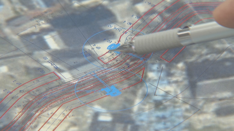 復旧工事の図面