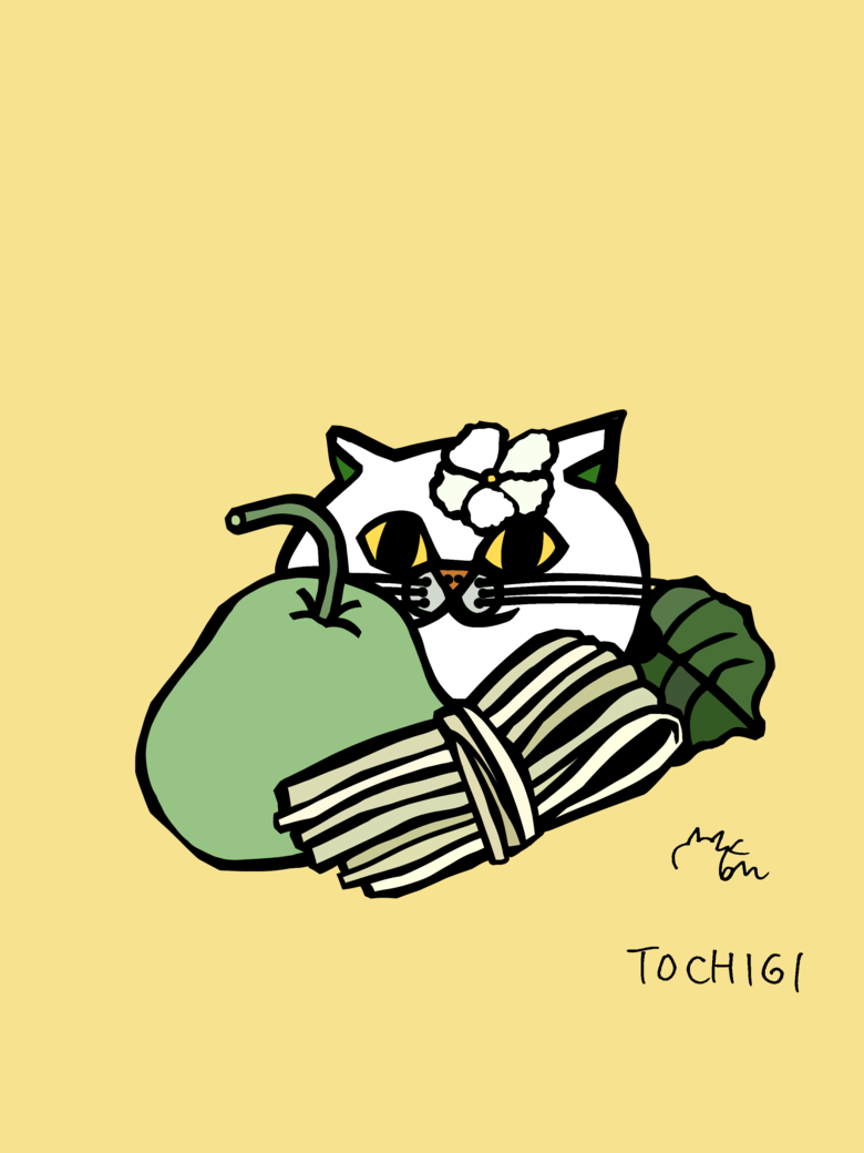 栃木県のご当地ネコ（かんぴょうネコ）