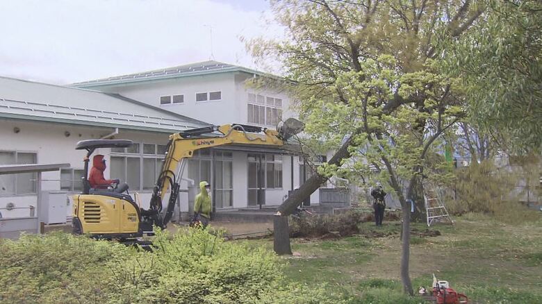 原状回復工事（2023年4月、長野市）