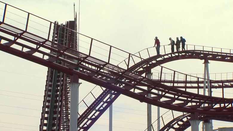 特別に「スーパーキャメルコースター」コースを登って…　