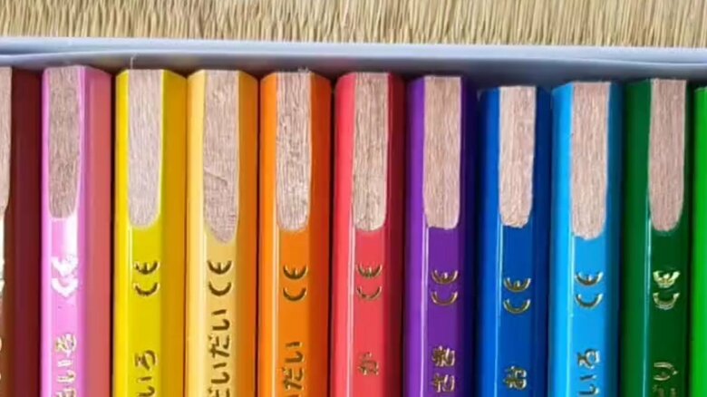 普通の色鉛筆に見えるが…