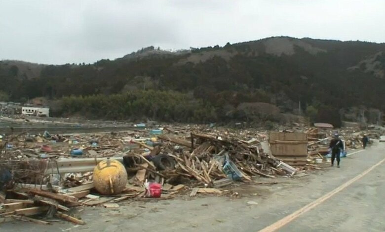 震災直後の桃浦地区