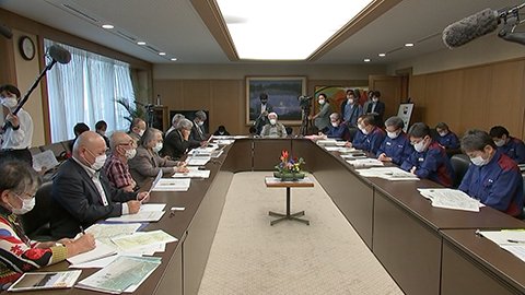 知事がダム建設反対団体から意見聴取(熊本)