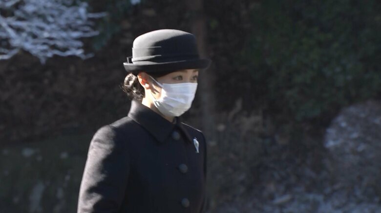 ｢昭和天皇祭の儀」に臨まれる佳子さま（7日午前 武蔵陵墓地）