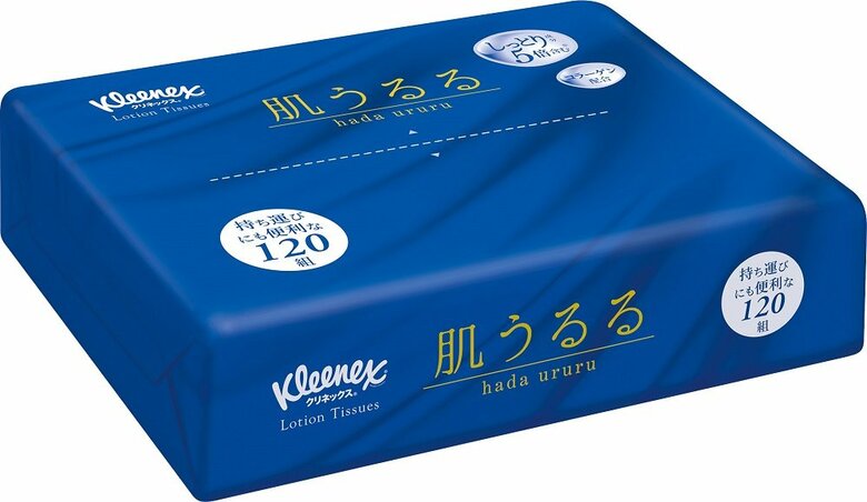 クリネックス ティシュー ローション 肌うるる（画像提供：日本製紙クレシア）