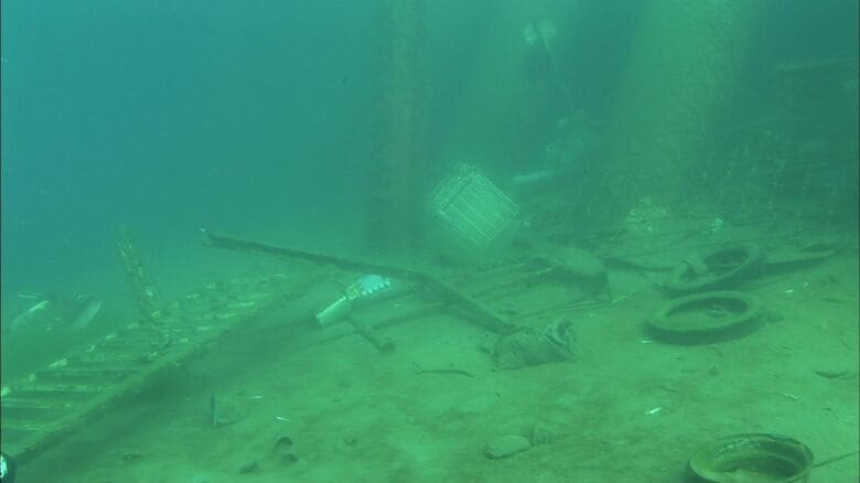 洞爺湖での調査（2008年）