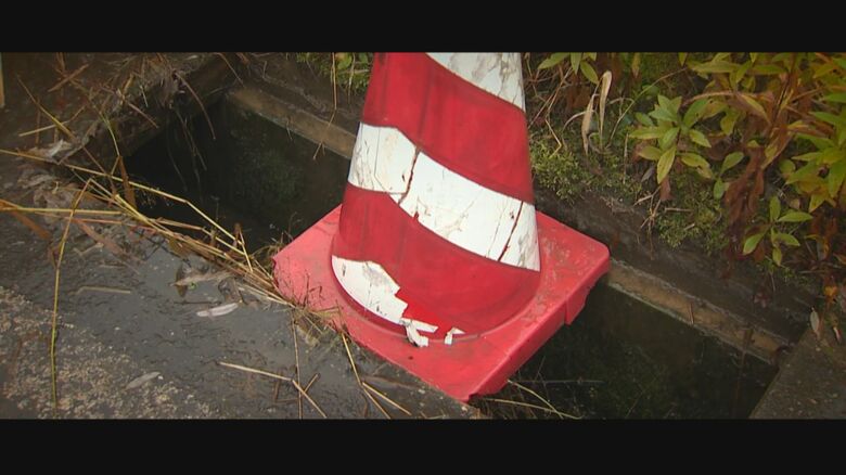 鉄製の側溝のフタが盗まれる（2016年・上越市）