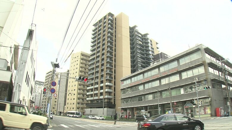 長崎市中心部はマンション建設が進んでいる