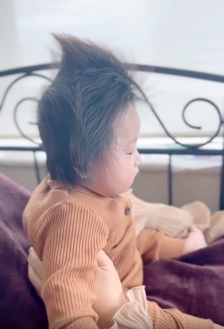 横から見ると「ウルトラマンみたい」とお母さん