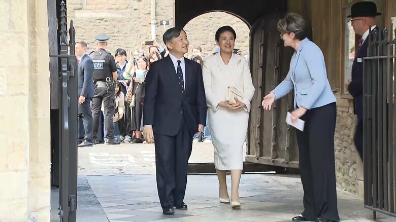 28日（日本時間29日）マートンカレッジを訪問された両陛下