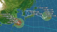 【台風情報】台風15号はお盆休みに東北地方に直撃する恐れ　関東も影響を受ける可能性　東北地方の太平洋側を中心に大雨となる恐れ　関東でも台風周辺の湿った空気の影響で雲が多く、雨が降る見込み