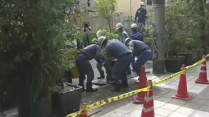 【見通し良好に】作業員23人がかり…大阪・歩道3分の1を不法占拠の植木鉢、103個撤去「譲って欲しい」の声も