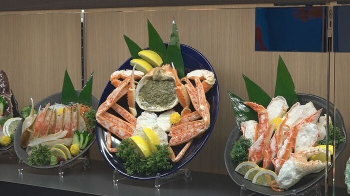 本格的なカニ料理を楽しめるレストランも