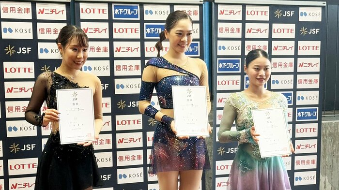近畿選手権シニア女子表彰台