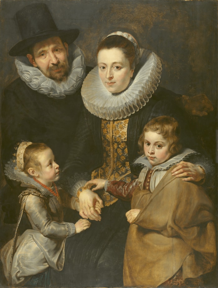 ルーベンスの《ヤン・ブリューゲル(父)の家族》 (©The Courtauld )